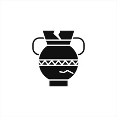 Archaeology icon for your website, logo, app, UI, product print. Archaeology concept flat Silhouette vector illustration icon.