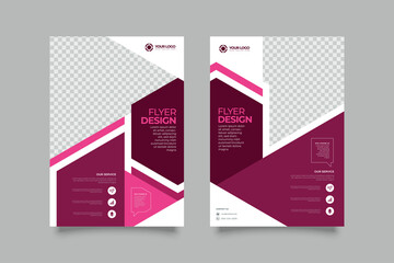 collection of modern design poster flyer brochure cover layout template with circle graphic elements and space for photo background