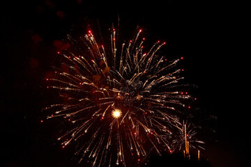 Feuerwerk, Nacht, Himmel, Lichter