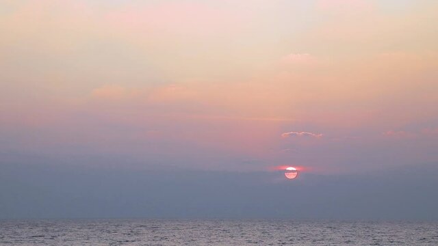 Early morning sunrise on Sitapur beach and sunrise point on Neil Island in Andaman and Nicobar Islands, India.	
