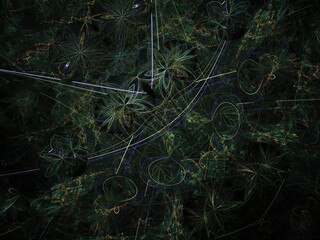 Imaginatory fractal background Image