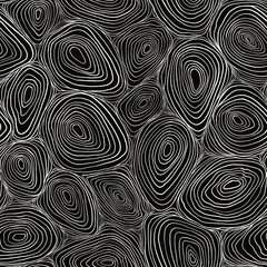 Seamless doodle monochrome pattern. Linear abstract trendy background. Background for textile, paper and other print and web projects.