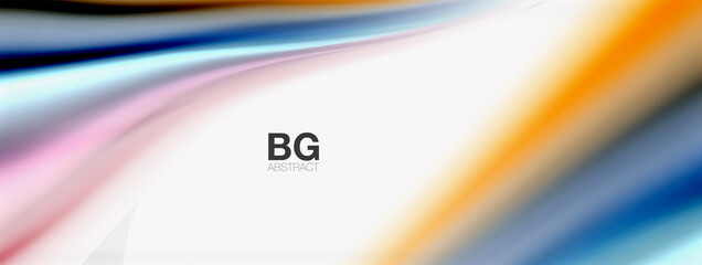 Abstract Background. Smooth flowing lines, blurred waves, rainbow color style stripes. Vector illustrations for covers, banners, flyers and posters and other