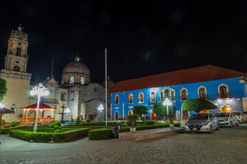 Mineral del Chico, Hidalgo, Mexico 11/10/20 Panoramic view of the magical town of Mineral del Chico downtown