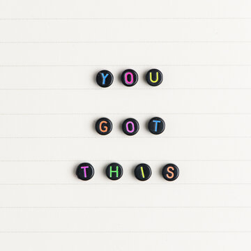 YOU GOT THIS Beads Text Typography