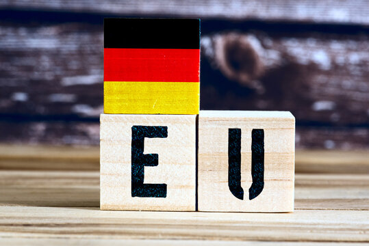 Flagge von Deutschland und die Europ&auml;ische Union EU