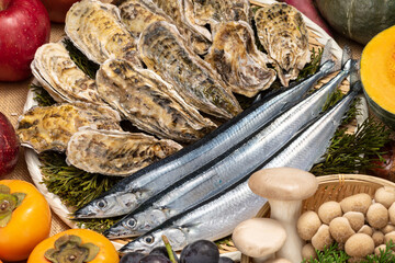 秋の味覚 秋のイメージ 季節の食材 旬の食材