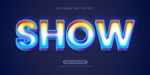 Show text effect