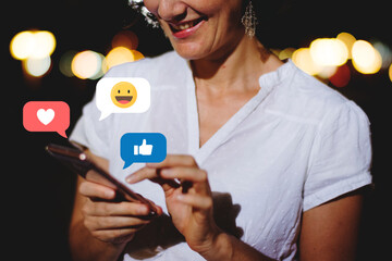 Woman texting