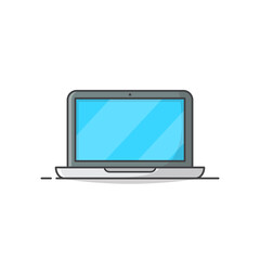Laptop Vector Icon Illustration. Laptop Computer