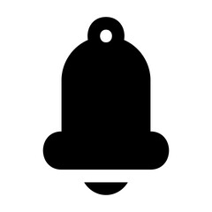 Notification icon vector illustration in solid style for any projects