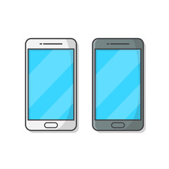 Smartphone Vector Icon Illustration. Mobile Phone or iPhone