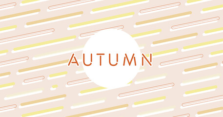 秋を連想させる色のベクタータイトル素材 - obrazy, fototapety, plakaty