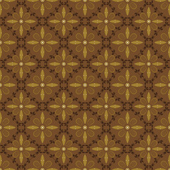 Simple flower motifs on Tradisional batik with modern green olive color design.