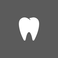 tooth icon. vector flat illustration