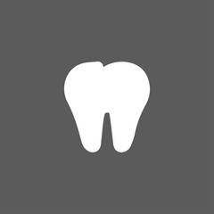tooth icon. vector flat illustration