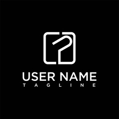 Logo letter cp box, vector illustration of logo design letter cp, vector illustration of logo design template letter cp box