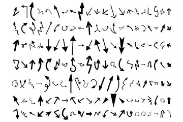 Arrows and pointers doodle set