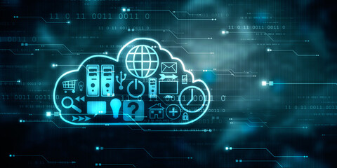 Digital Abstract technology background,2d illustration
