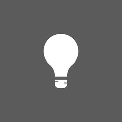 light bulb icon. vector flat illustration