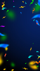 Streamers and confetti. Festive streamers tinsel a