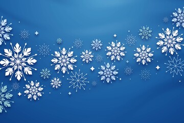 winter background paper style