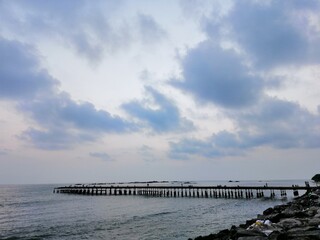 Fototapeta premium pier on the beach
