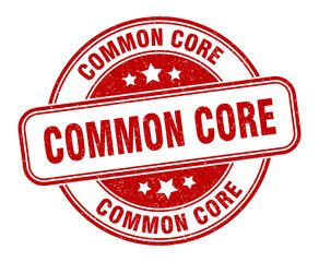 common core stamp. common core label. round grunge sign
