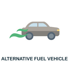 Alternative Fuel Vehicle icon. Simple element from electric vehicle collection. Creative Alternative Fuel Vehicle icon for web design, templates, infographics and more