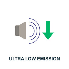 Ultra Low Emission icon. Simple element from electric vehicle collection. Creative Ultra Low Emission icon for web design, templates, infographics and more