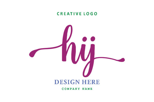 HIJ lettering logo is simple, easy to understand and authoritative