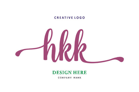 HKK lettering logo is simple, easy to understand and authoritative