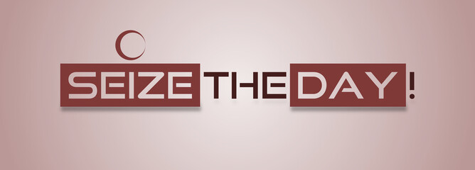 Seize the day con sfondo colorato