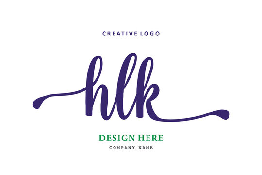 HLK lettering logo is simple, easy to understand and authoritative