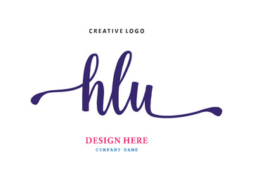 HLU lettering logo is simple, easy to understand and authoritative