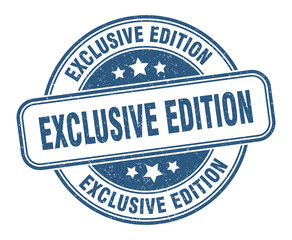 exclusive edition stamp. exclusive edition label. round grunge sign