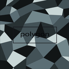 Abstract background gray Polygonal Mosaic Paper Background,Greyscale triangular vector illustration

