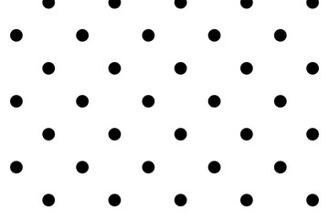 Cute polka dot black and white pattern background