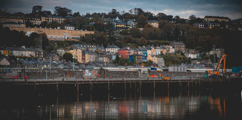 Obraz premium Cork, Ireland - Port of Cork, the main port serving the South of Ireland, and the second busiest port in Ireland.