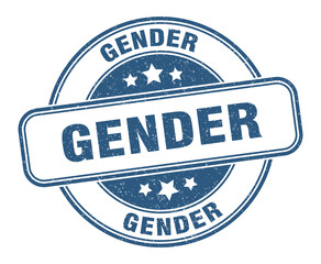 gender stamp. gender label. round grunge sign