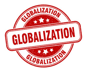 globalization stamp. globalization label. round grunge sign