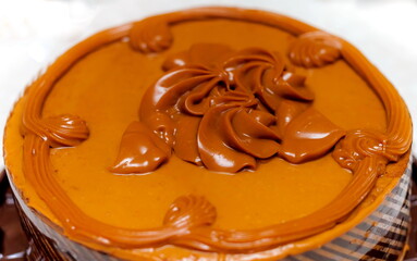Cake with boiled condensed milk