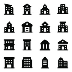 
Pack of Architecture Solid Icons 

