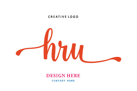 HRU lettering logo is simple, easy to understand and authoritative