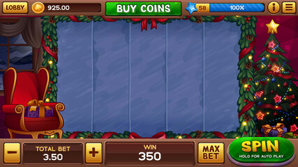 Background for christmas slot game