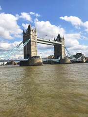 Fototapeta na wymiar London Tower Bridge in River Thames England, UK