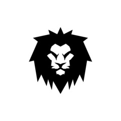 Lion head icon isolated on white background