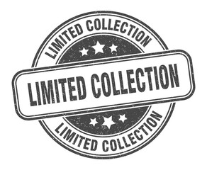 limited collection stamp. limited collection label. round grunge sign