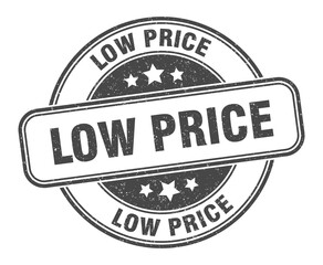 low price stamp. low price label. round grunge sign