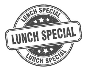 lunch special stamp. lunch special label. round grunge sign
